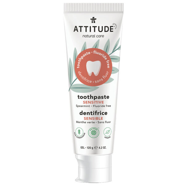 1 Attitude Toothpaste without Fluoride Sensitive 237631 front