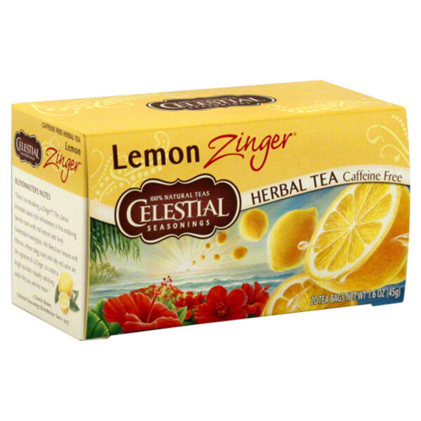 1 Celestial Seasonings Herb Teas Lemon Zinger 20 tea bags 1321 Front