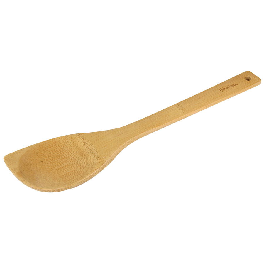 1 Accessories 12 in Bamboo Corner Spoon 222621 Front