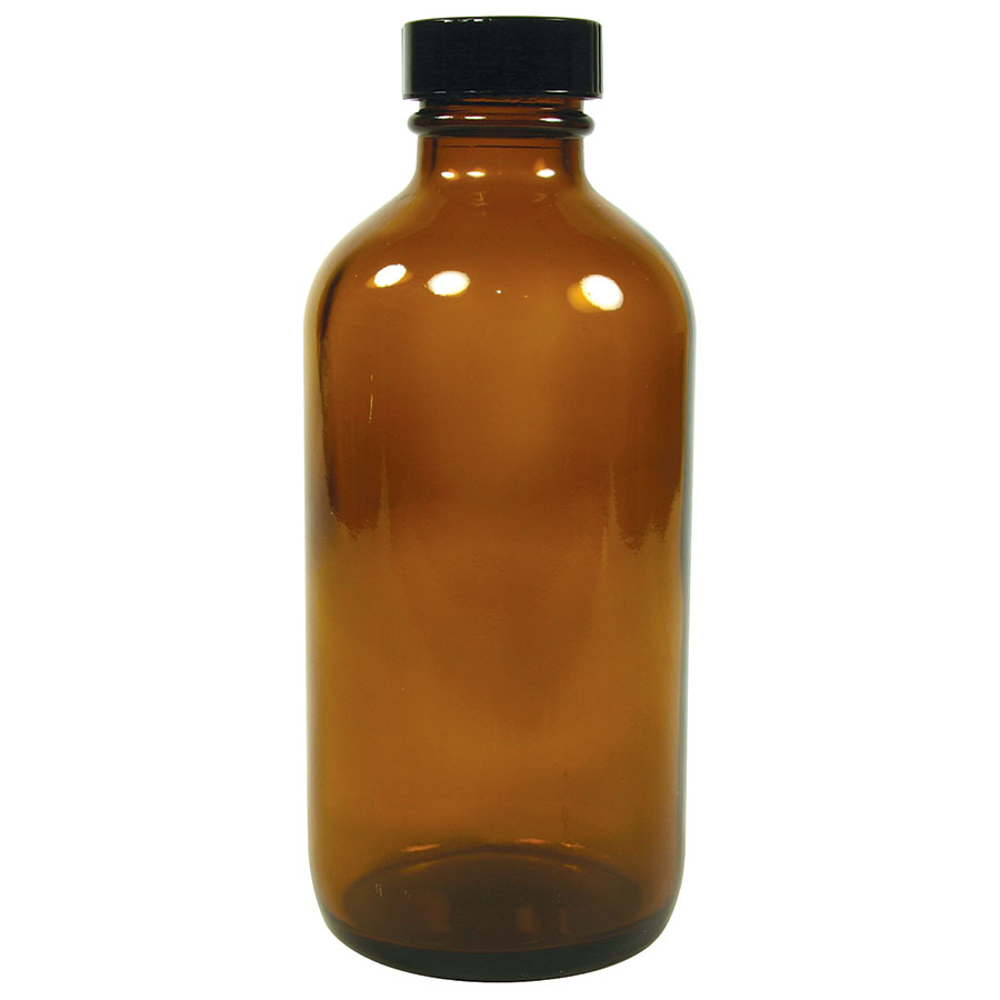 1 Accessories 8 oz Amber Oil Bottle with Cap 2993 Front
