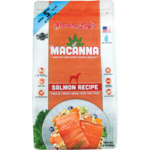 1 Grandma Lucys Freeze Dried Dog Food Macanna Salmon 1lb 235950 front
