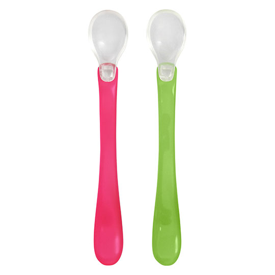 1 Green Sprouts Feeding Feeding Spoons 2 pack Pink 232652 front