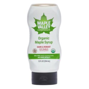 1 Maple Valley 12oz Squeeze Dark Robust Maple Syrup 235612 front