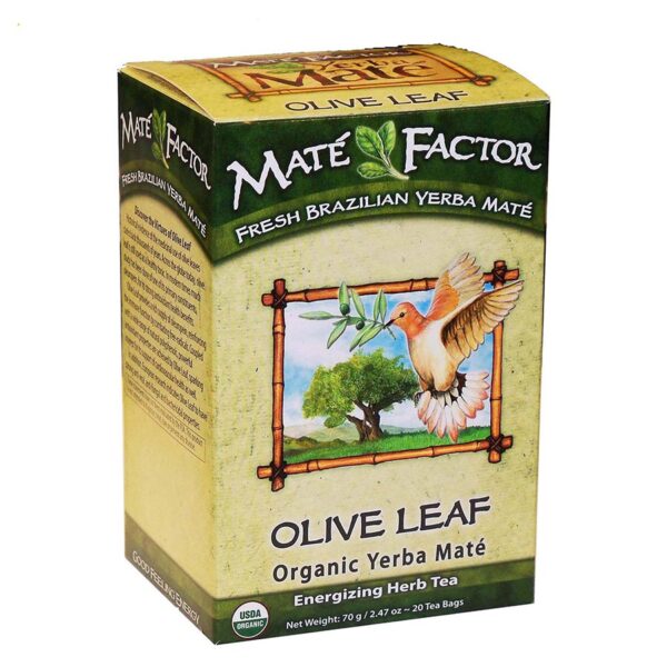 1 Mate Factor Organic Yerba Mate Olive Leaf 234498 front