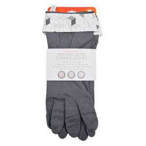 1 Full Circle Natural Cleaning Solutions Splash Patrol Natural Latex Cleaning Gloves Large Gray 233692 main