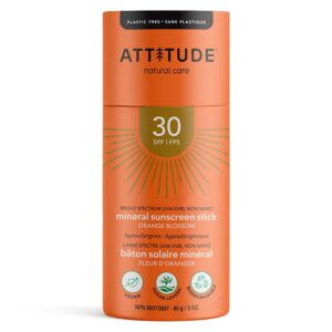 1 ATTITUDE Sunscreen Stick SPF30 Orange Blossom 3OZ 238041 Front 1