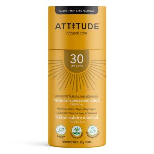 1 ATTITUDE Sunscreen Stick SPF30 Tropical 3OZ 238040 Front 1