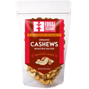 1 Equal Exchange Organic Roasted Cashews Front 238475