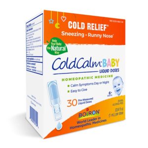 1 Boiron ColdCalm Baby 30 Liquid Doses front 238568
