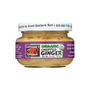 1 Emperors Kitchen Chopped Ginger 4.5oz jar Front 239057