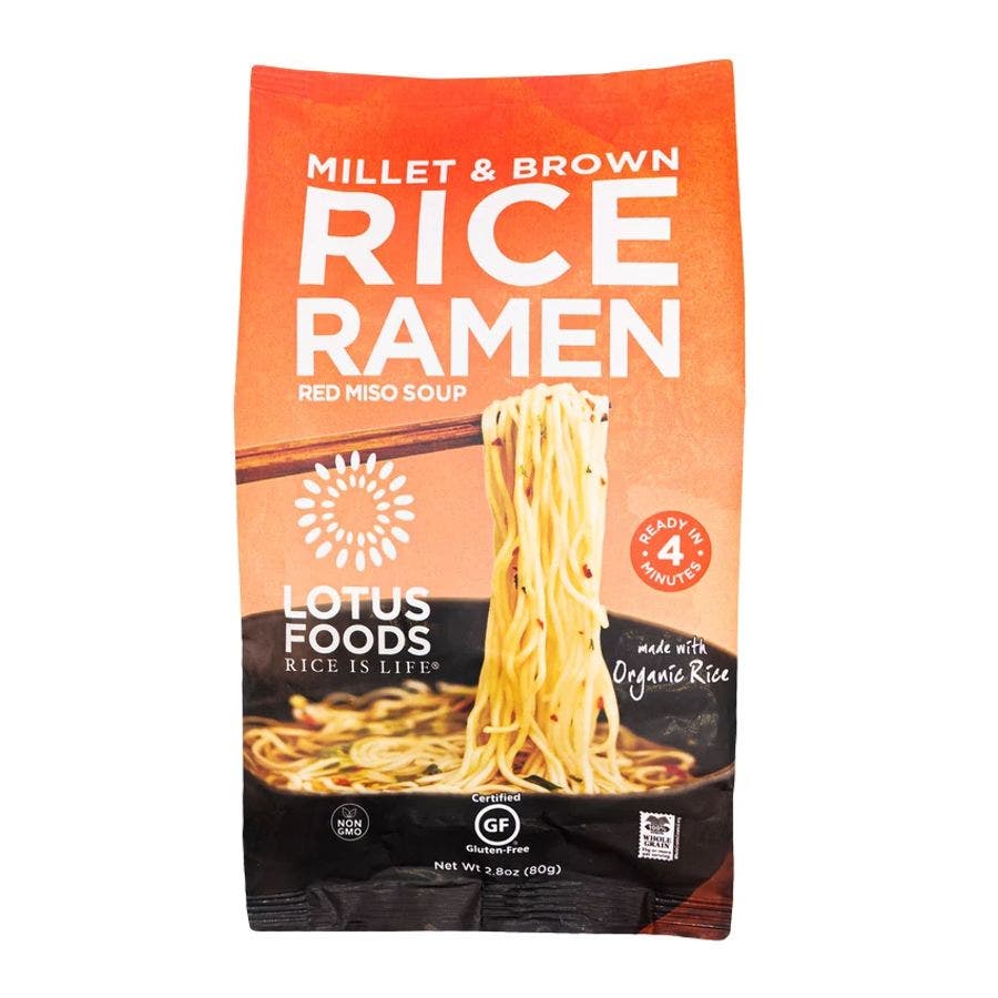lotus foods millet brown rice ramen with red miso soup 2 8oz front 240547 1.jpg