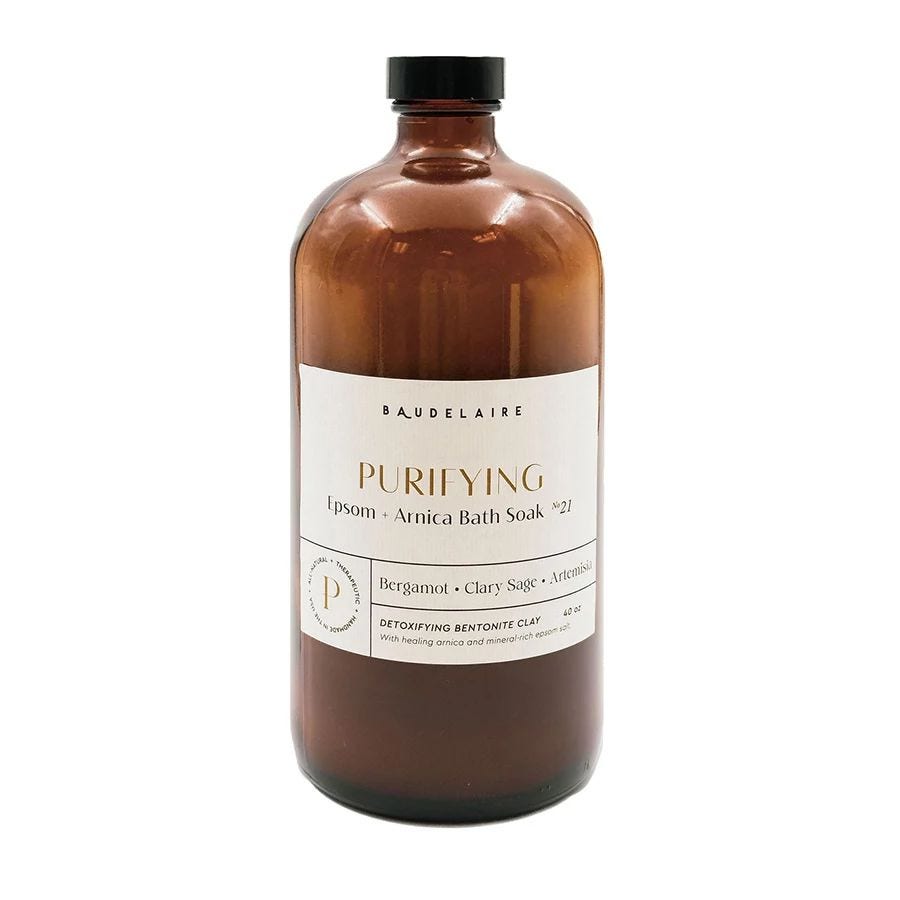 Baudelaire Purifying Epsom + Arnica Bath Soak 40 oz.