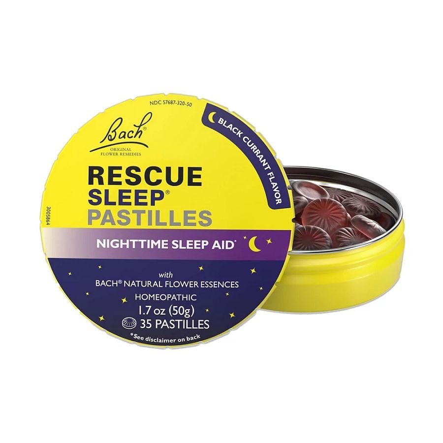 Bach Flower Remedies Black Currant Sleep Rescue Pastilles 1.7 oz.