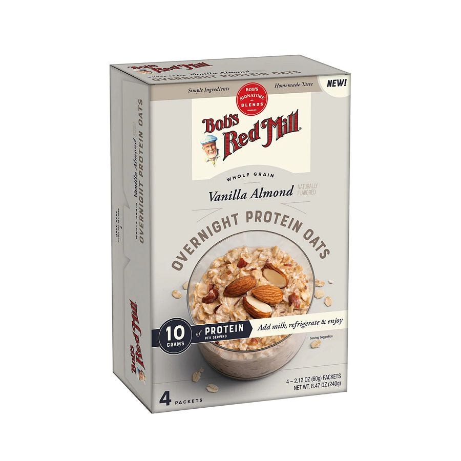 Bob's Red Mill Vanilla Almond Overnight Protein Oats 4 (2.12 oz.) packets