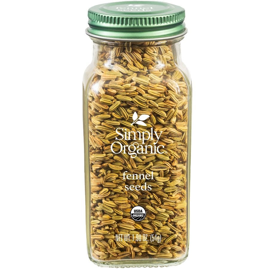 Simply Organic Fennel Seed 1.90 oz.