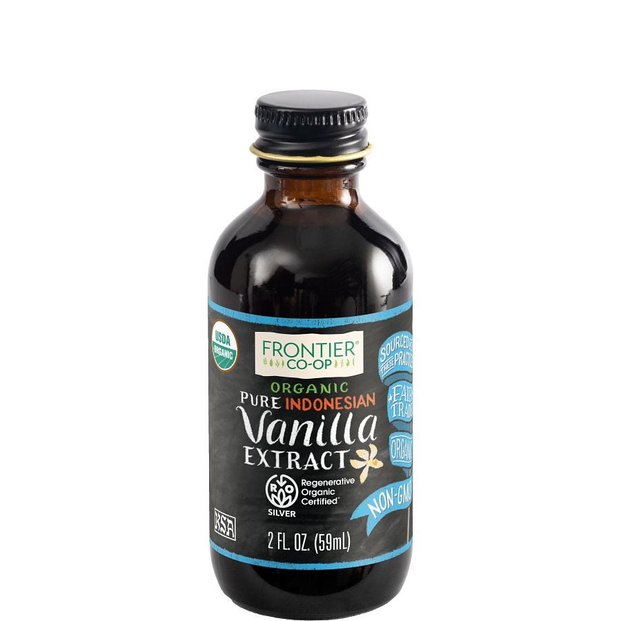 Frontier Co-op Pure Indonesian Vanilla Extract, Regenerative Organic Certified® 2 fl. oz.