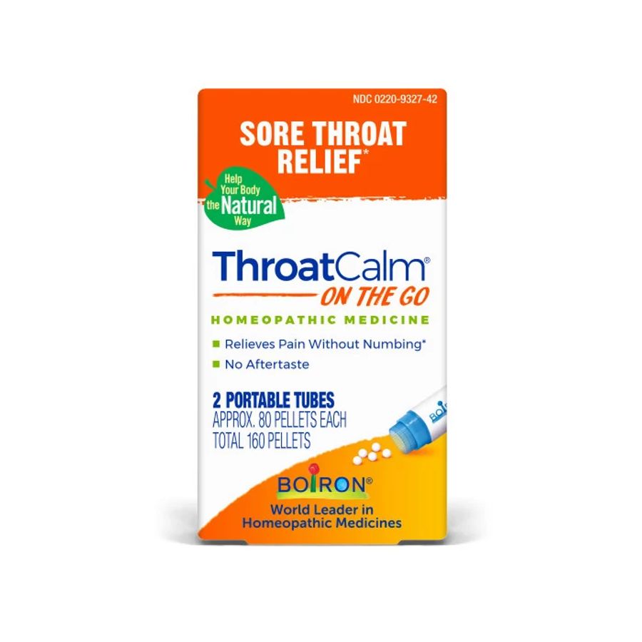 Boiron ThroatCalm Meltaway Pellets (2) 80 count tubes
