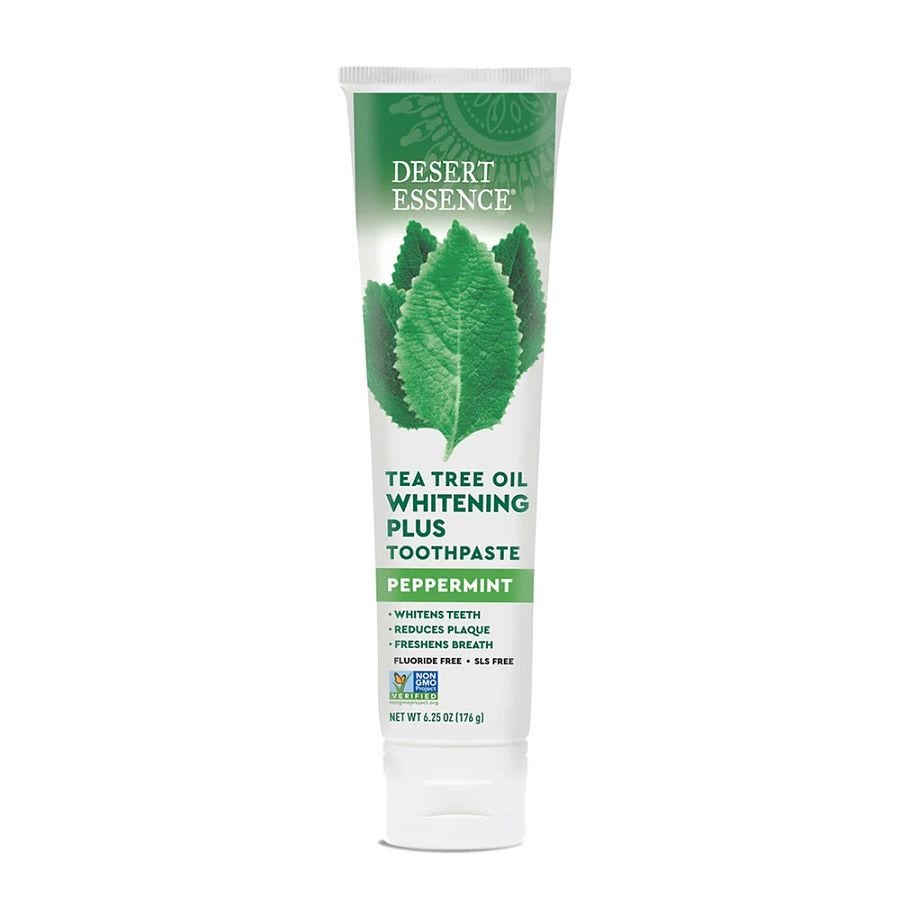 Desert Essence Peppermint Tea Tree Oil Whitening Plus Toothpaste 6.25 oz.