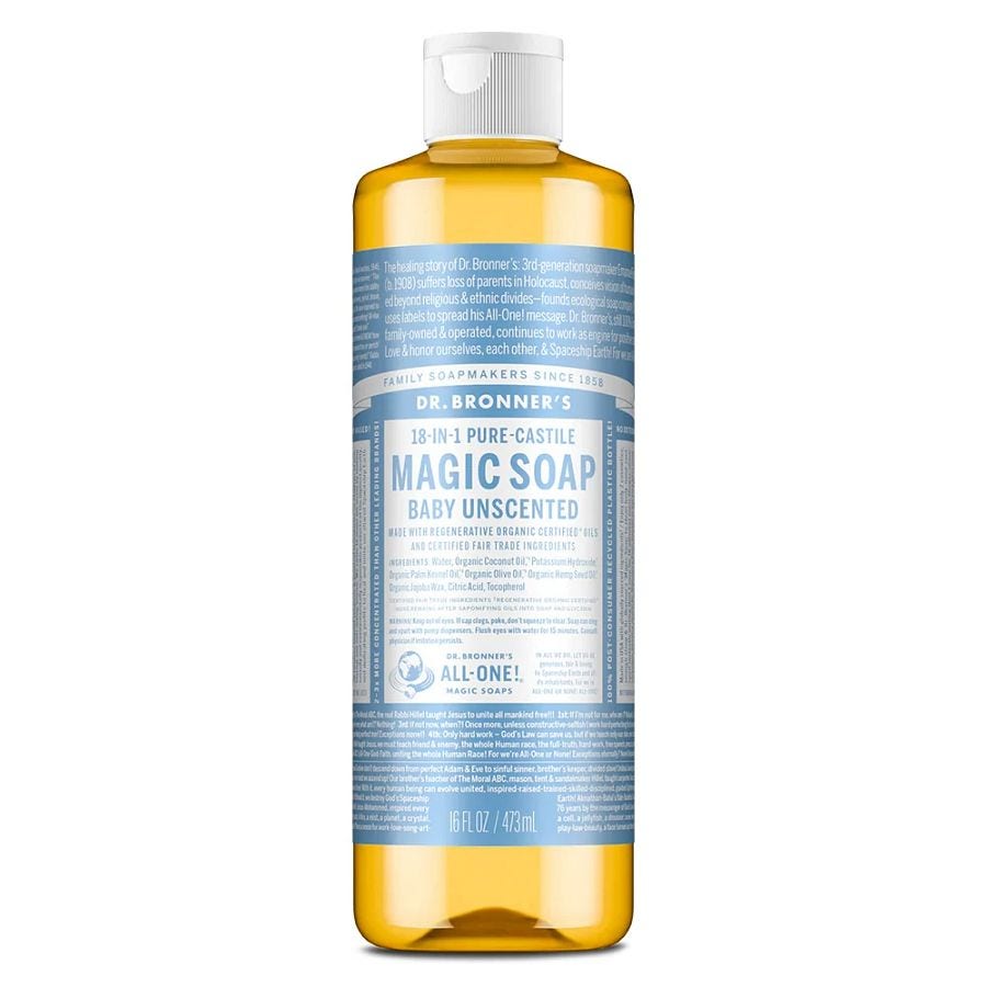 Dr. Bronner's 18-in-1 Baby Mild Castile Soap 16 fl. oz.