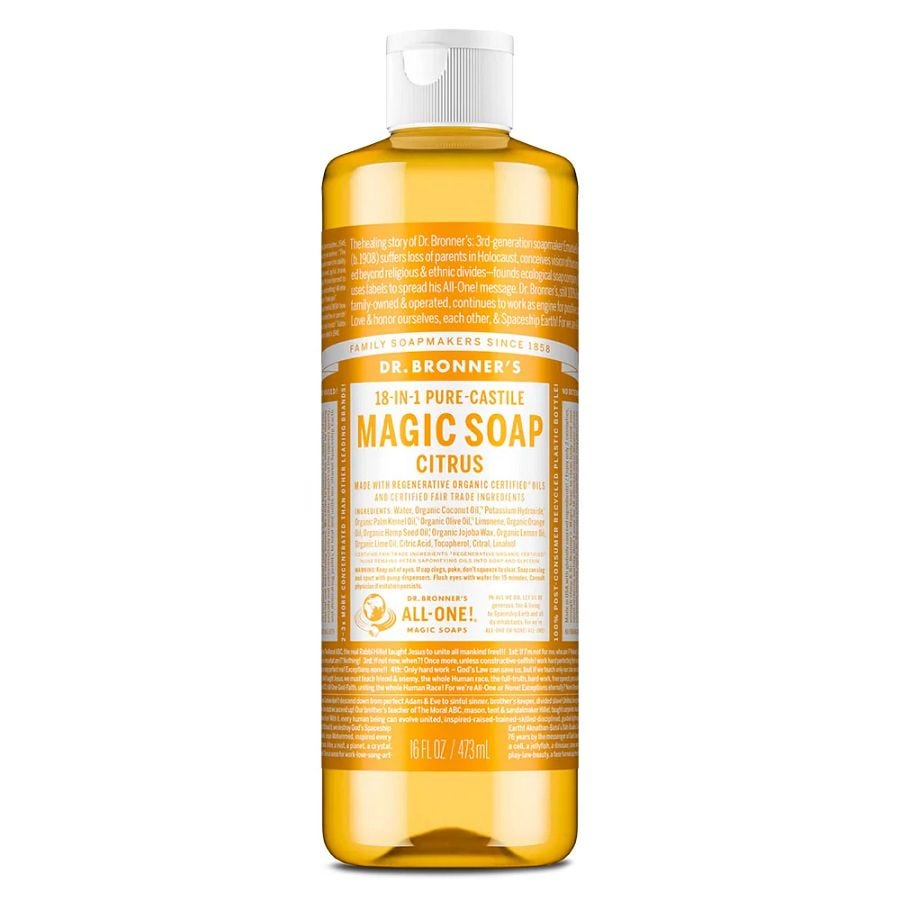 Dr. Bronner's 18-in-1 Citrus Orange Castile Soap 16 fl. oz.