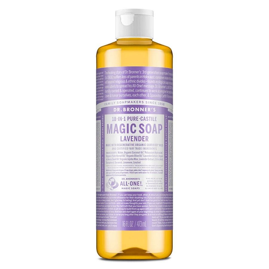 Dr. Bronner's 18-in-1 Lavender Castile Soap 16 fl. oz.
