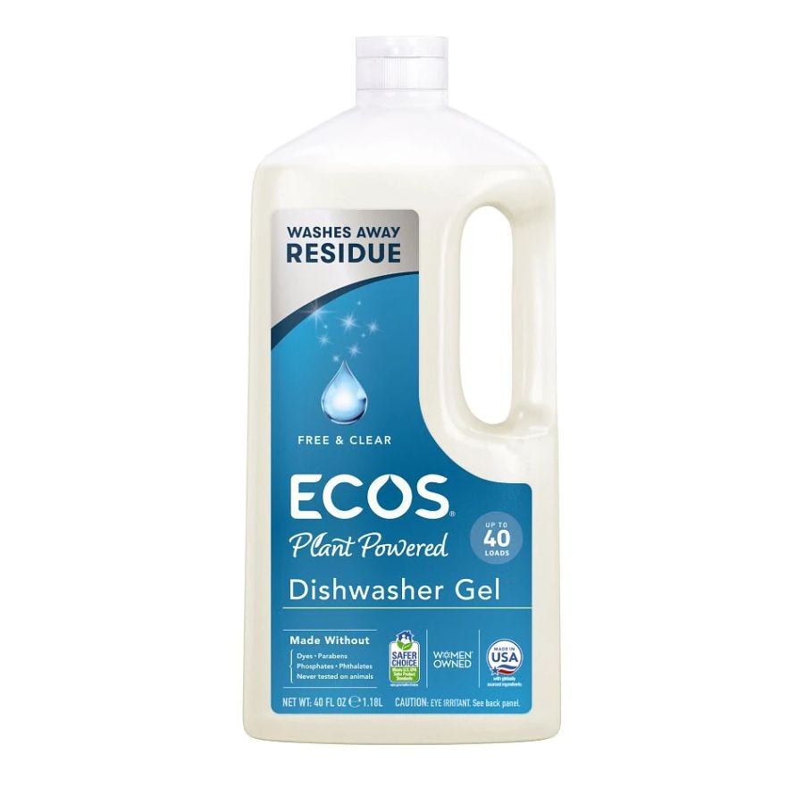 ECOS  Wave Free & Clear Auto Dishwasher Gel 40 fl. oz.