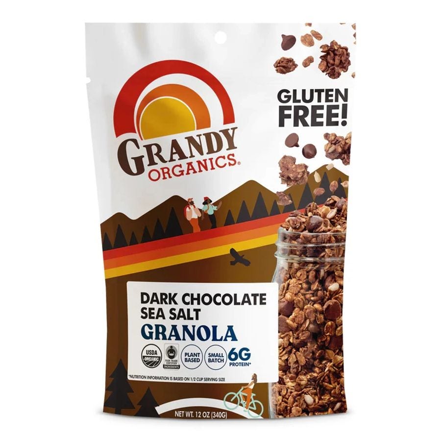 Grandy Organics Dark Chocolate Sea Salt Granola 12 oz.