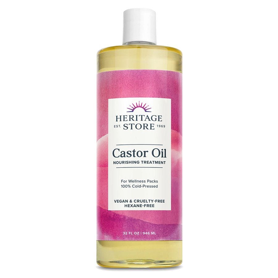 Heritage Products Castor Oil Hexane Free - 32 fl oz