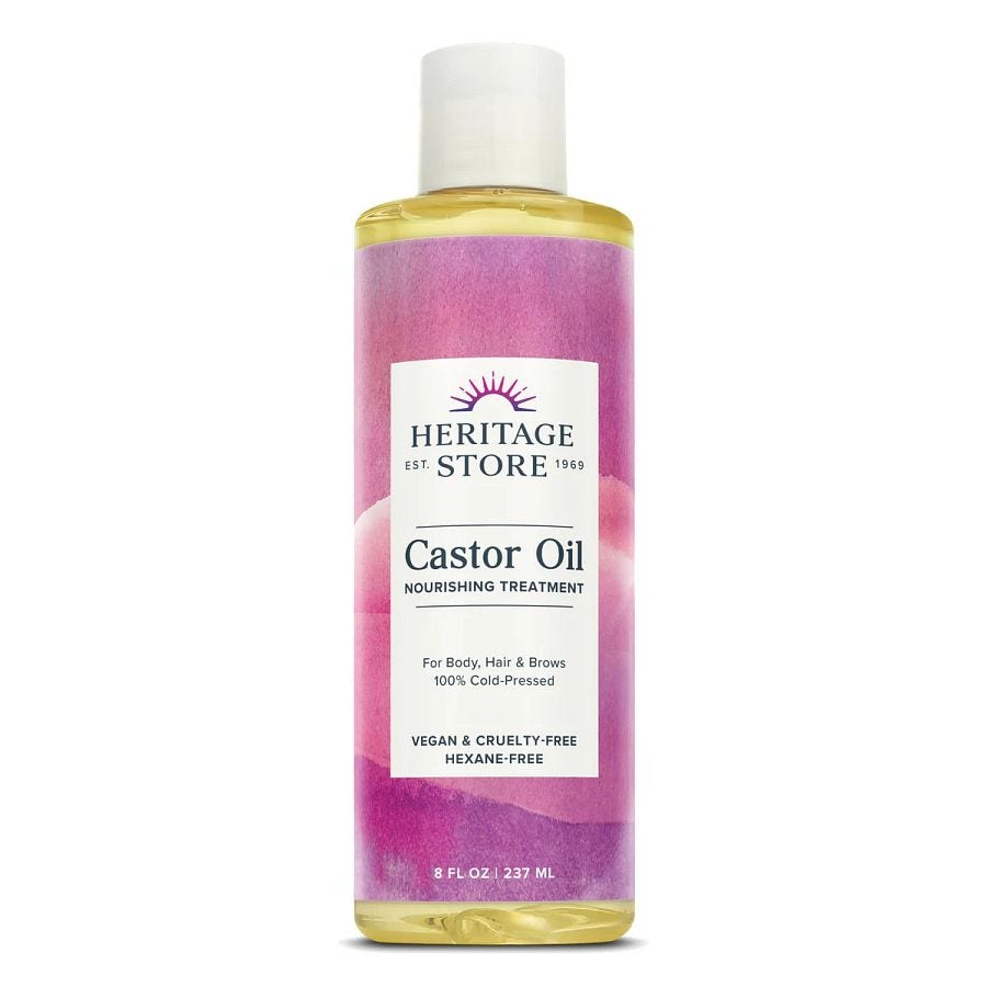 Heritage Products Castor Oil Hexane Free - 8 fl oz