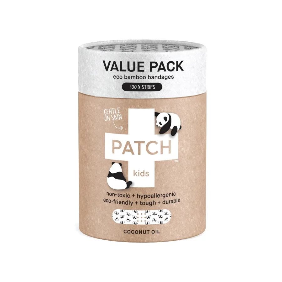 Nutricare Kids Panda Print with Coconut Oil Bamboo Bandages 100 count