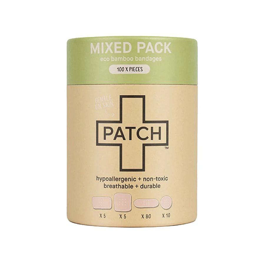 Nutricare Patch Mixed Sizes Latex-Free Bamboo Bandages 100 count
