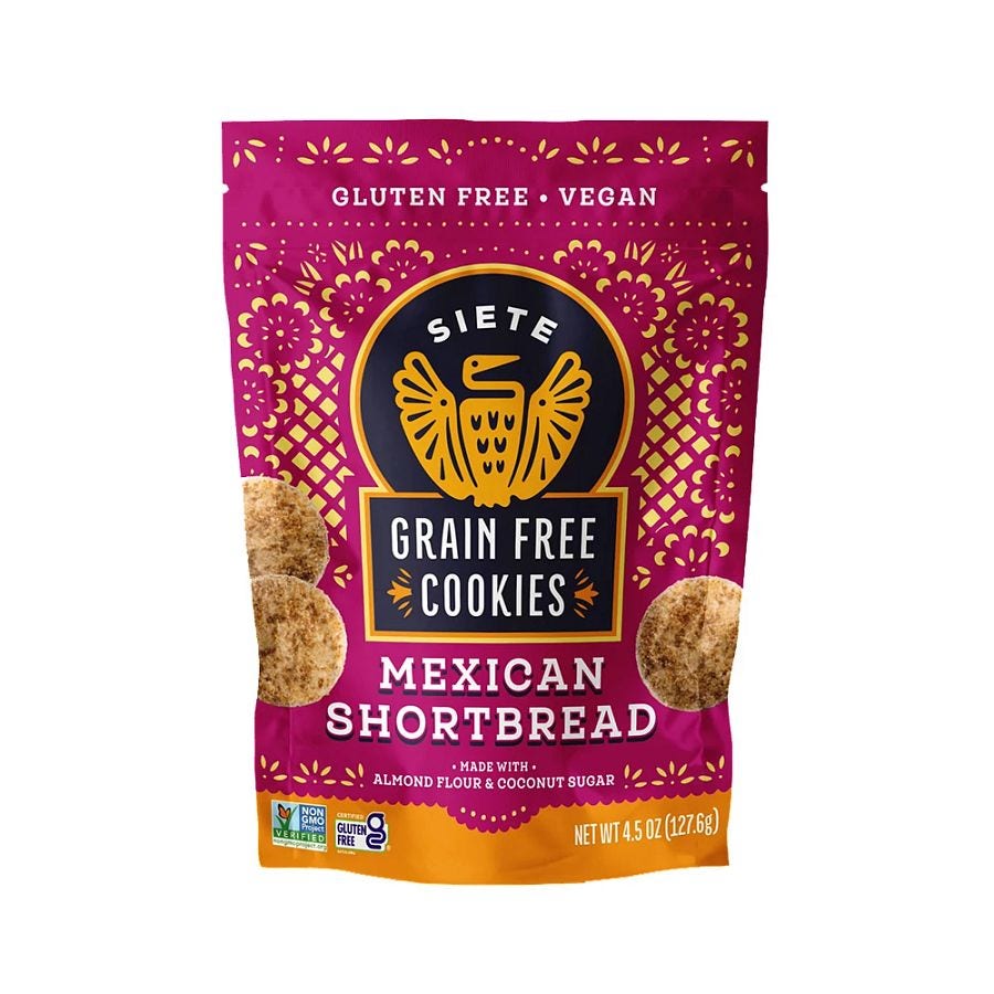 Siete Mexican Shortbread Grain-Free Mexican Cookies 4.5 oz.