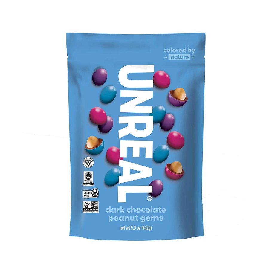 Unreal Dark Chocolate Peanut Gems 5 oz.