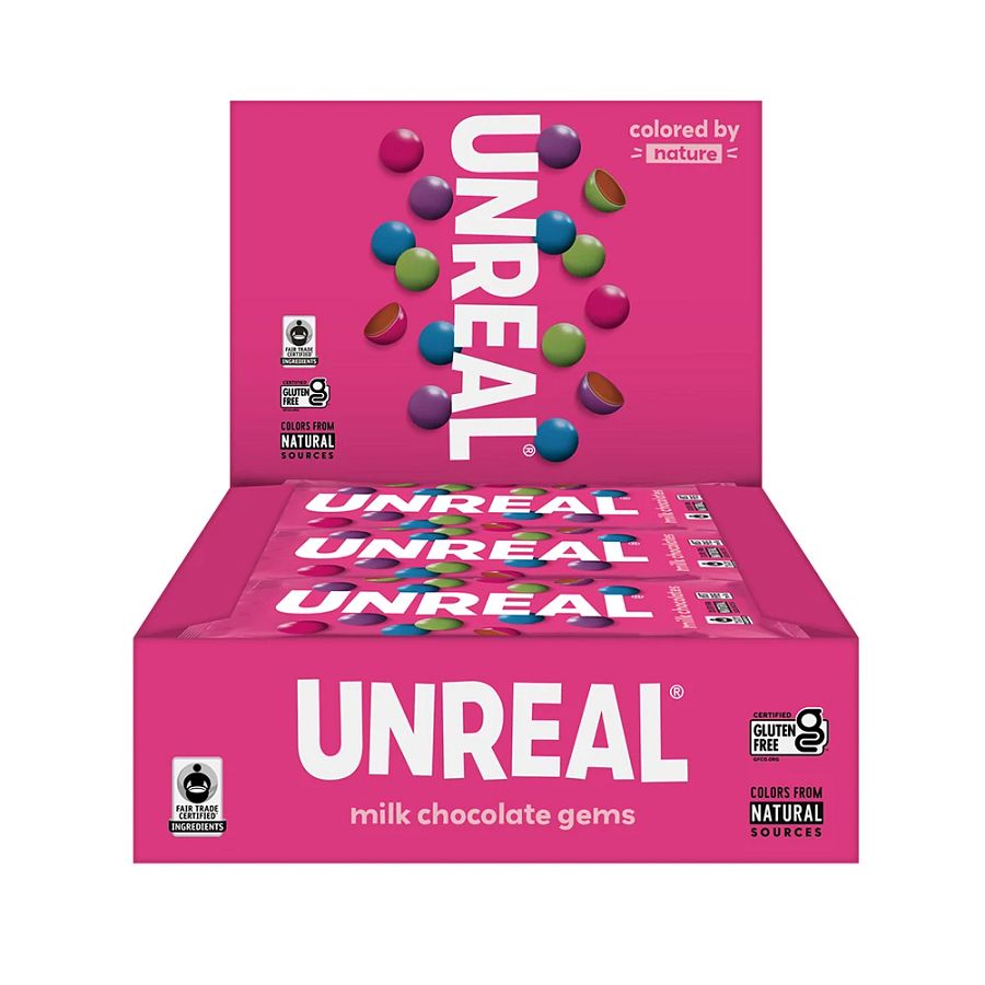 Unreal Milk Chocolate Gems 12 (1.3 oz.) packs